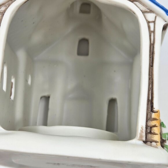 Lefton Colonial Village Church Votive Candle Holder Designed by Byron Wood - Picture 7 of 13